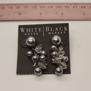White House Black Market Metallic Cluster Earrings